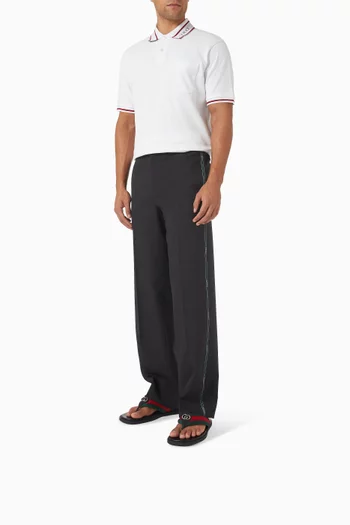 حذاء مفتوح بسيور ويب نايلون