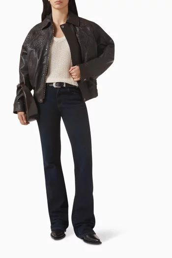 بلوزة بيري بلا أكمام نسيج شبكي