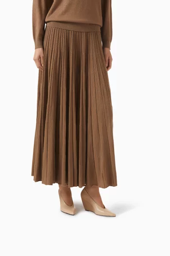 Viola 80 Wedge Pumps in Leather