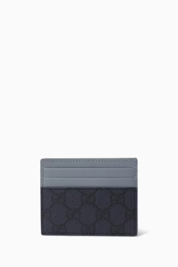 Card Case in GG Supreme Canvas & Leather