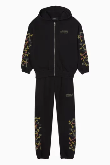 كنزة بغطاء رأس بشعار الماركة