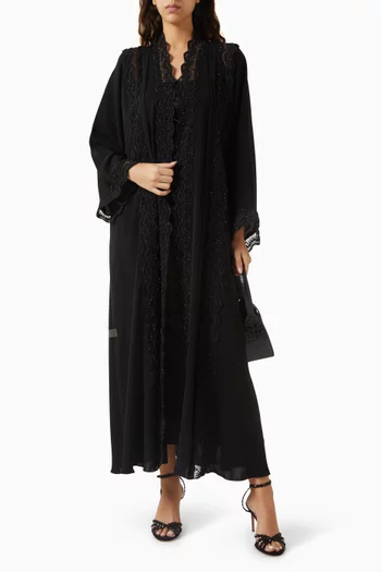 Bead-embroidered Abaya