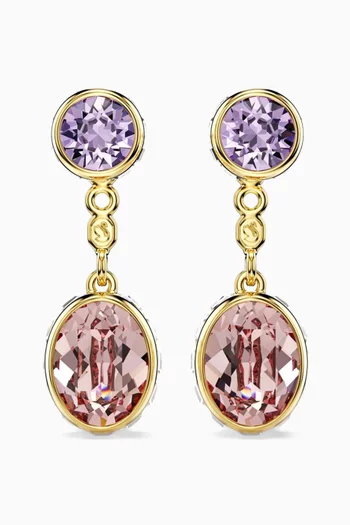 أقراط كروما معدن مطلي بذهب عيار 18‏