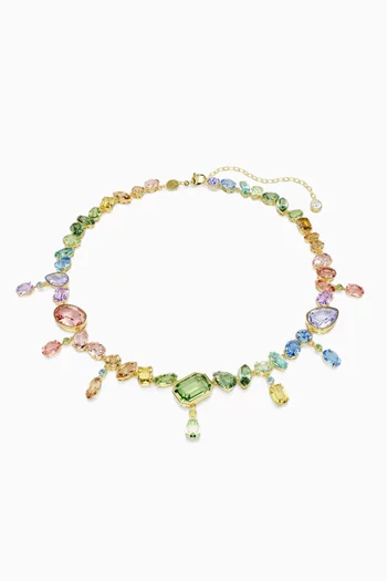 قلادة جيما معدن مطلي بلون ذهبي