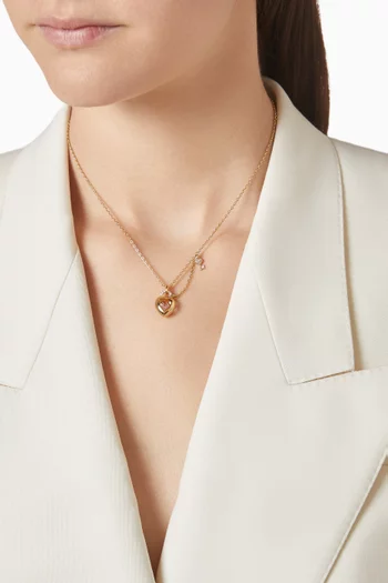 قلادة ايديليا بدلاية معدن مطلي بلون ذهبي