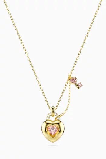 قلادة ايديليا بدلاية معدن مطلي بلون ذهبي