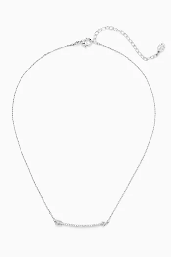 Idyllia Pendant Necklace in Rhodium-plated Metal