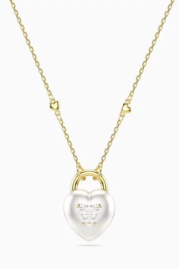 قلادة ايديليا بدلاية معدن مطلي بلون ذهبي