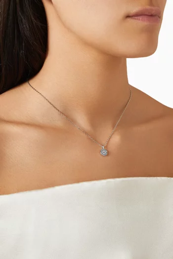 قلادة لاكيلي بدلاية عين الحسود روديوم