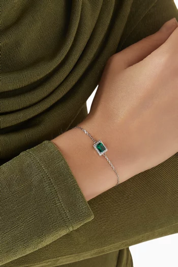 Una Angelic Bracelet in Rhodium-plated Metal