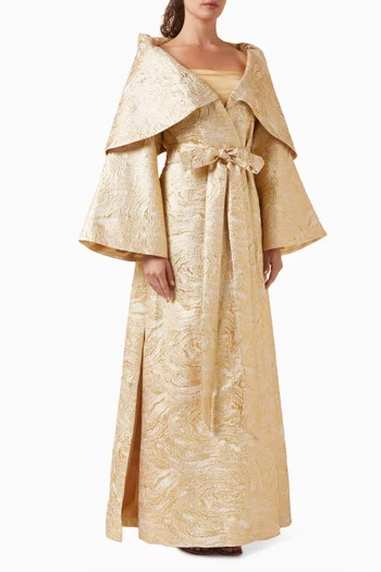 طقم جاكيت وفستان كوين ستان وبروكيد