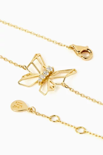 Butterflies Diamond Bracelet in 18kt Gold