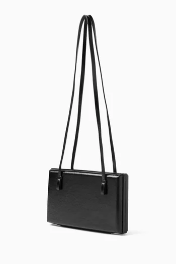 Cocktail Shoulder Bag in Crinkled Leather