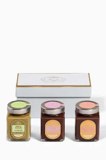 صندوق هدايا يحتوي على 3 برطمانات من الكريمة، 300 غرام