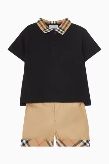 Logo Polo T-shirt in Cotton