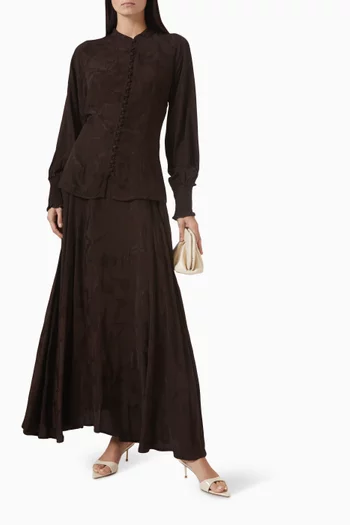 طقم بلوزة وتنورة