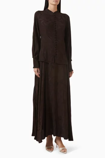 طقم بلوزة وتنورة