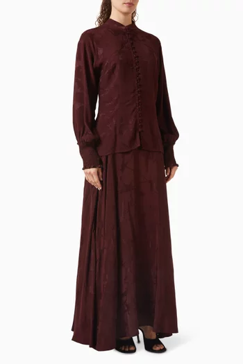 طقم بلوزة وتنورة