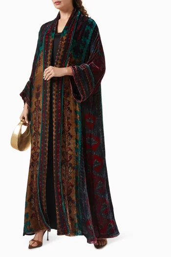 Printed Kimono in Silk Velvet
