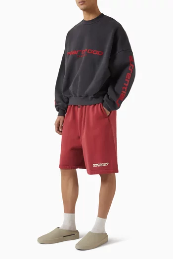 سويت شيرت قصير بطبعة Chicago صوف قطني