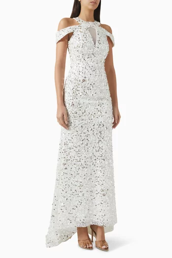 Sequinned Maxi Dress