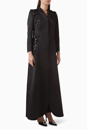Embellished Structured Abaya