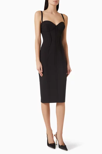 Raw-edge Gown in Crepe