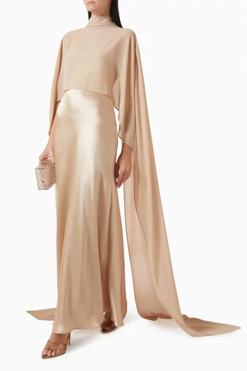 Almeria Cape Maxi Dress