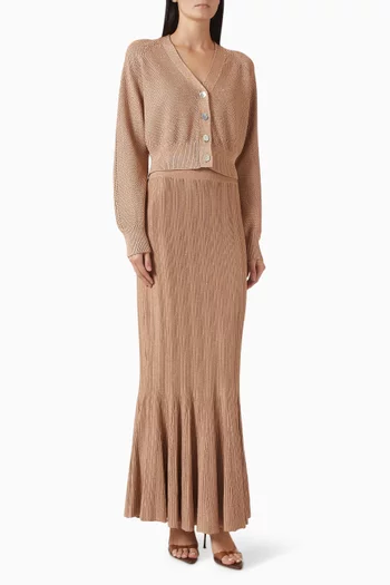 Alessia Cardigan & Skirt Set
