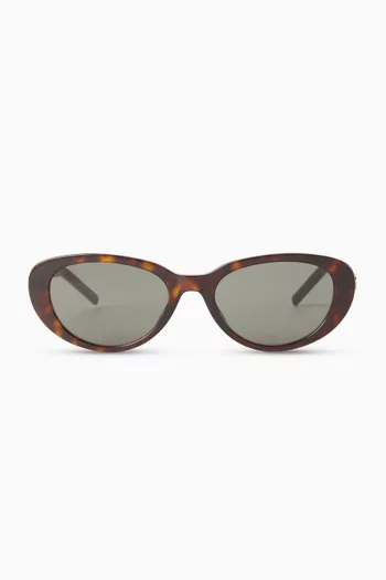SL M154-002 Oval Sunglasses in Recycled Acetate