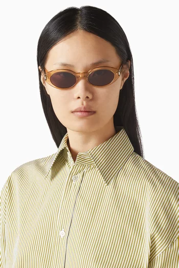 SL 567-007 Oval Sunglasses in Acetate