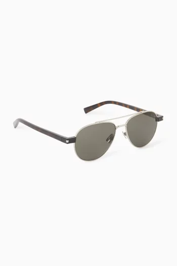 Aviator Sunglasses in Metal