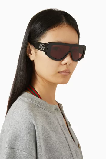 Shield Sunglasses in Acetate