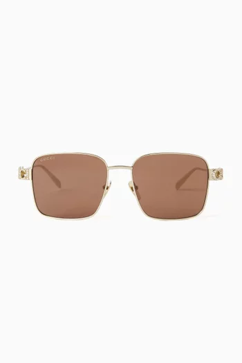 Square Sunglasses in Metal