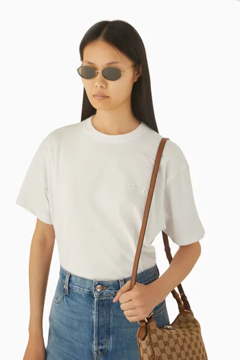 Oval Sunglasses in Metal