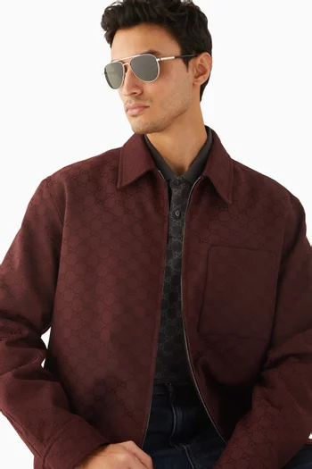 نظارة شمسية بإطار أفياتور معدن