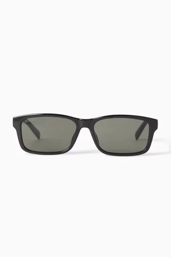 Rectangular Sunglasses in Acetate