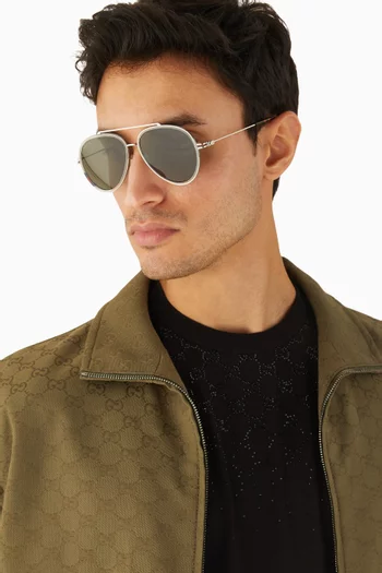 Aviator Sunglasses in Metal