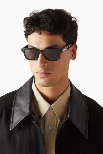 نظارة شمسية بإطار مربع أسيتات