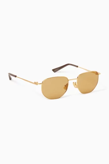 Square Sunglasses in Metal