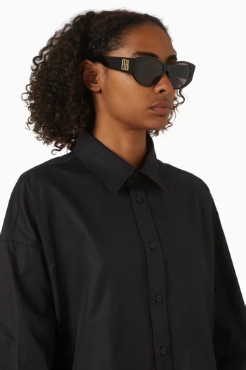 Nano Round Sunglasses in Acetate