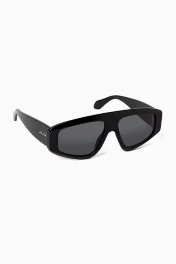 Mask D-frame Sunglasses in Acetate
