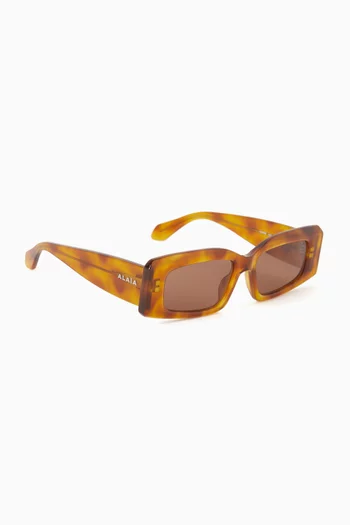 Rectangular Sunglasses in Acetate