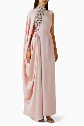 فستان عاليا مزين بتطريزات