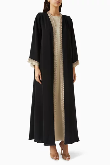 Embroidered Abaya Set