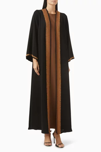 Embroidered Abaya Set
