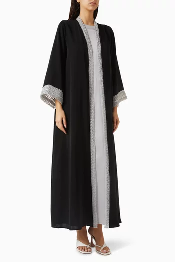 Embroidered Abaya Set