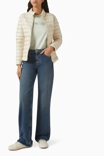 Embroidered Tonal Logo T-shirt in Cotton