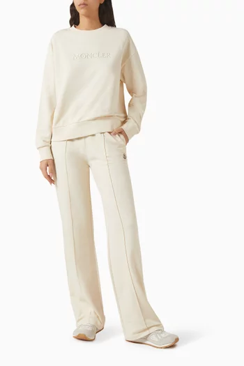 Embroidered Logo Sweatshirt in Cotton