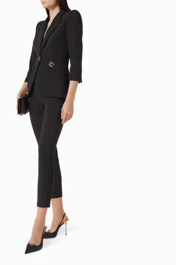 جاكيت بطبقتين كريب مطاطي